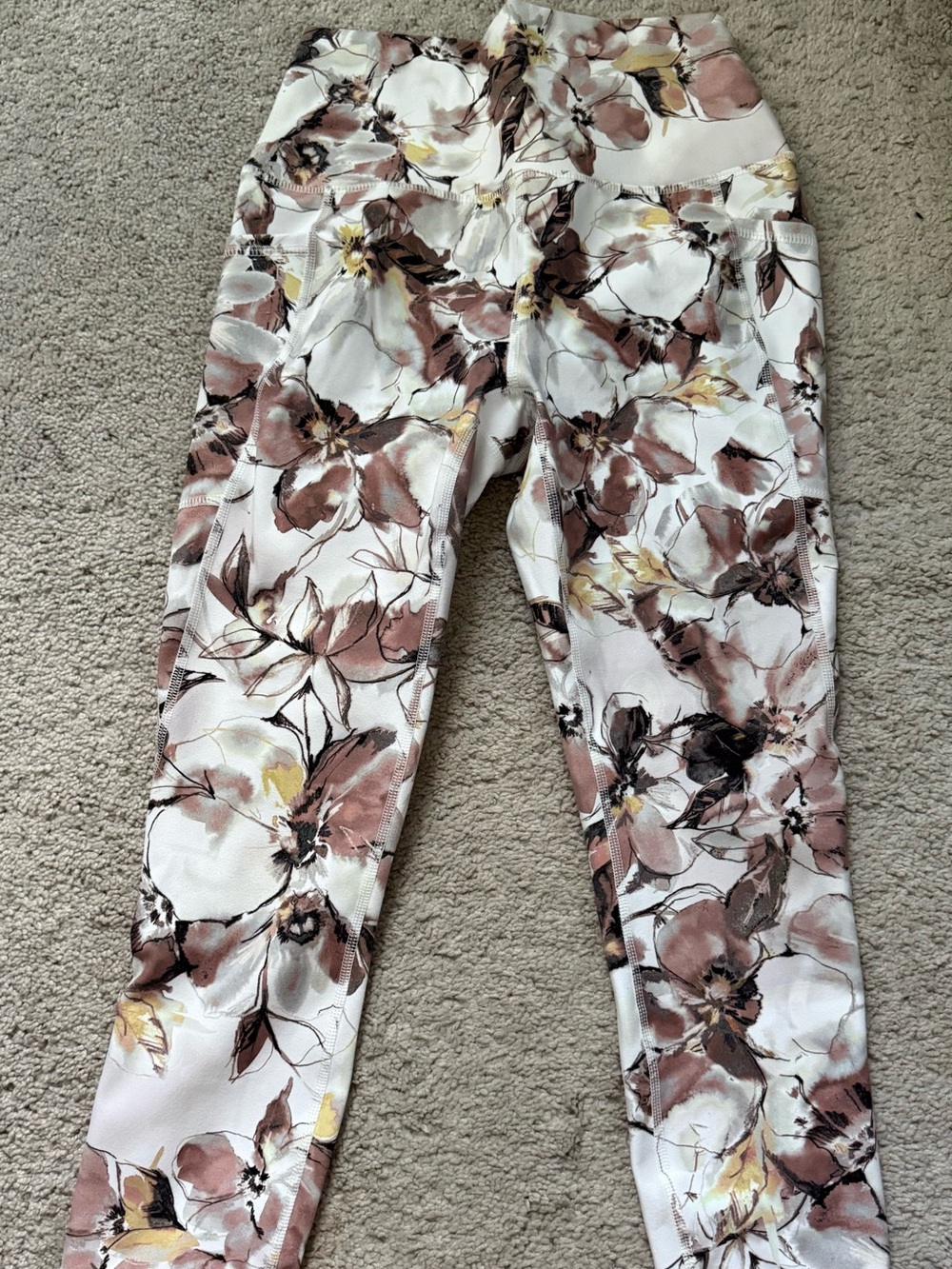 Reebok Floral Print Women’s High-Rise Leggings